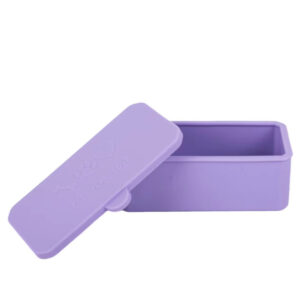 Mini Contenedor Rectangular de Silicon Purple